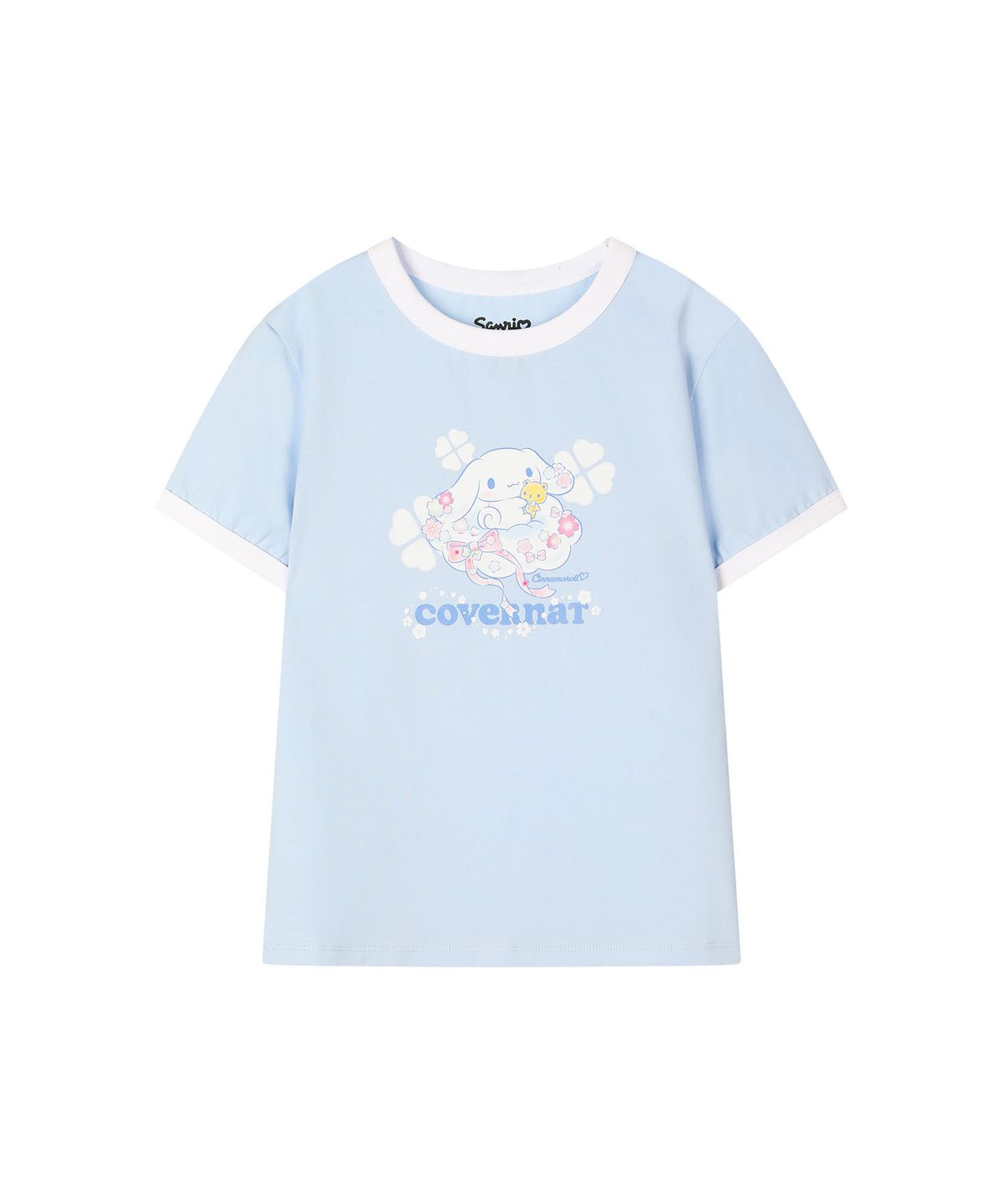 커버낫 키즈(COVERNAT KIDS) 몽글몽글 시나모롤 링거티셔츠 라이트 블루 CK2605ST60LB