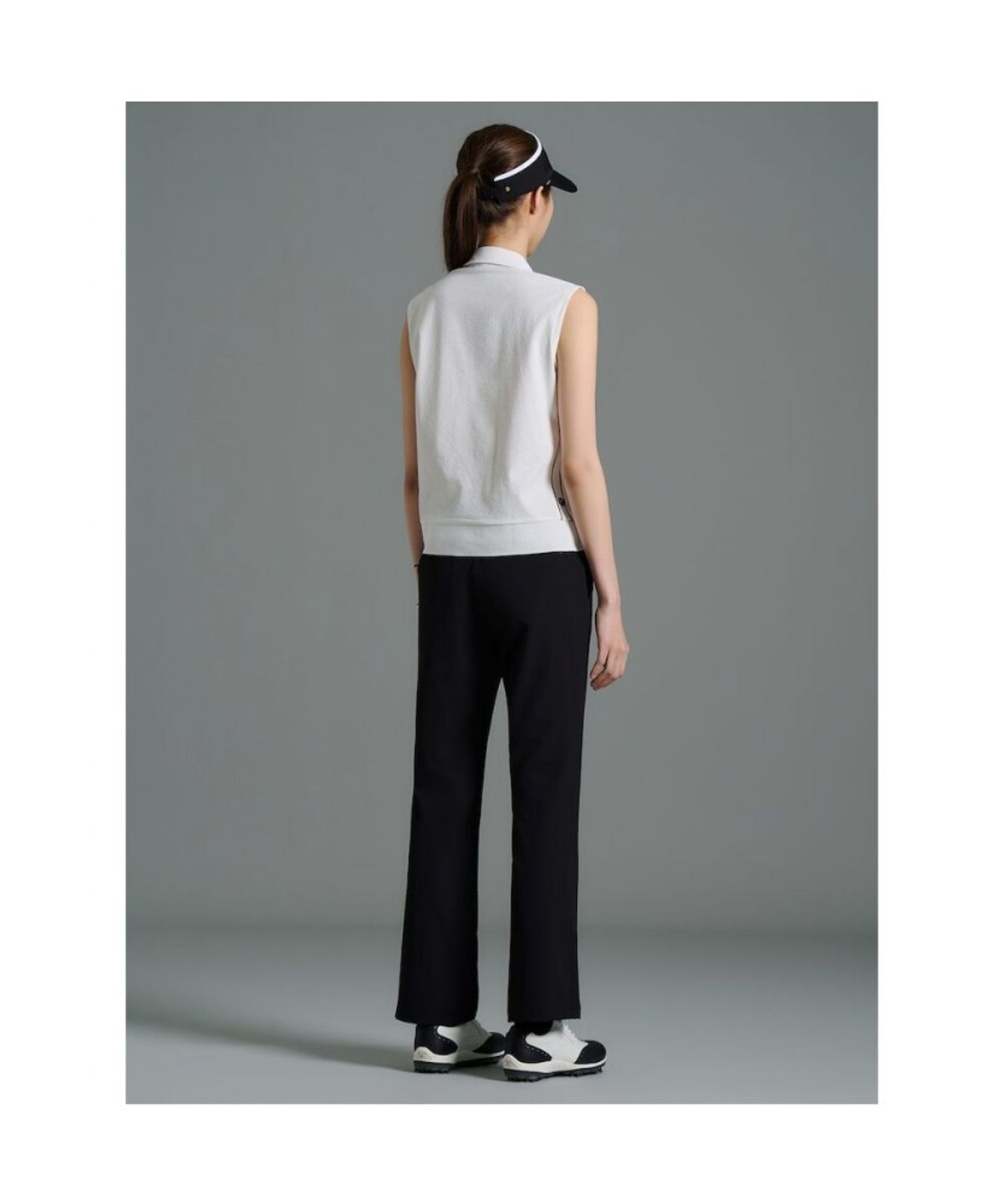 빈폴골프(BEANPOLE GOLF) 여성 크리즈드 슬리브리스 - 화이트