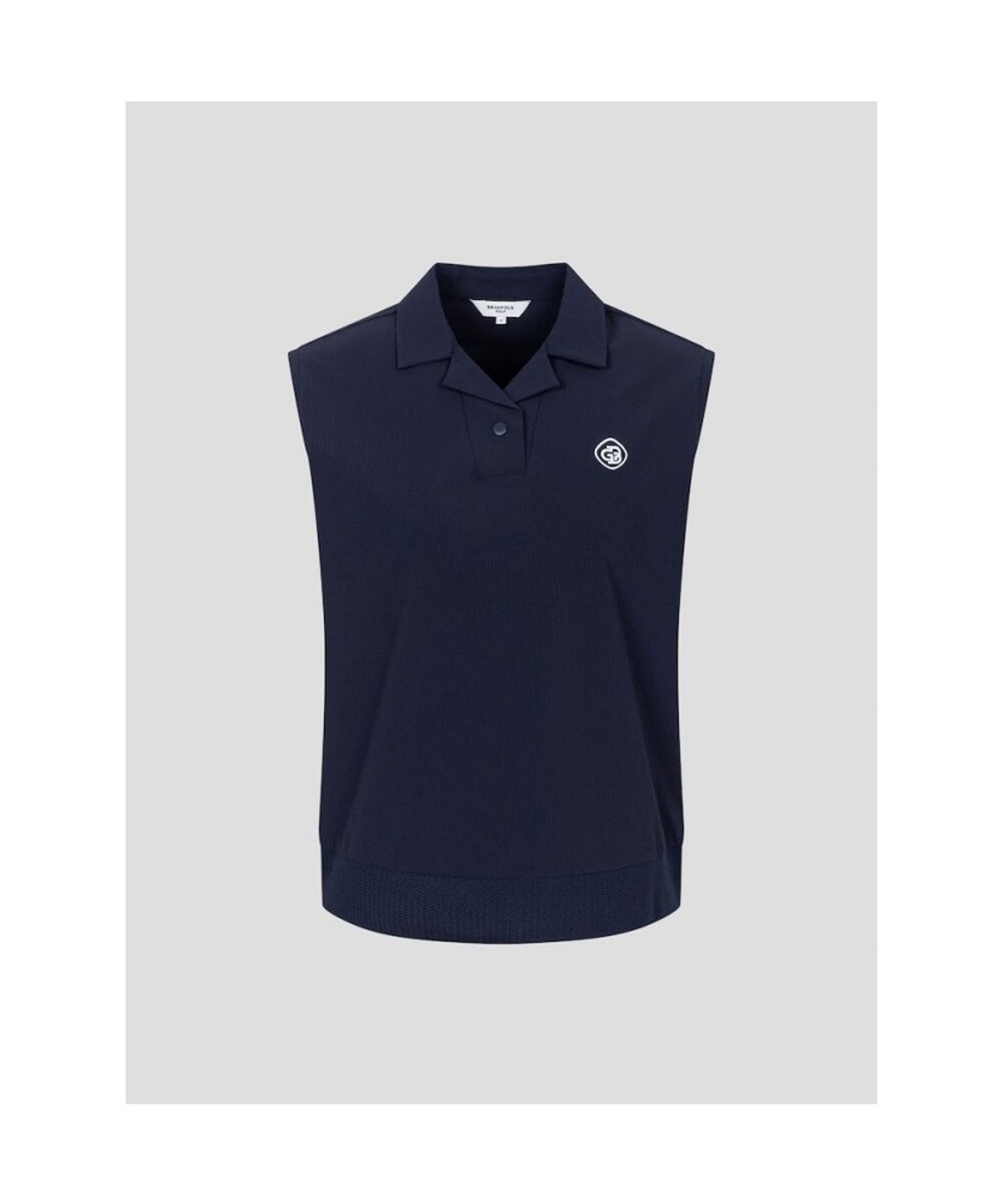 빈폴골프(BEANPOLE GOLF) 여성 크리즈드 슬리브리스 - 네이비