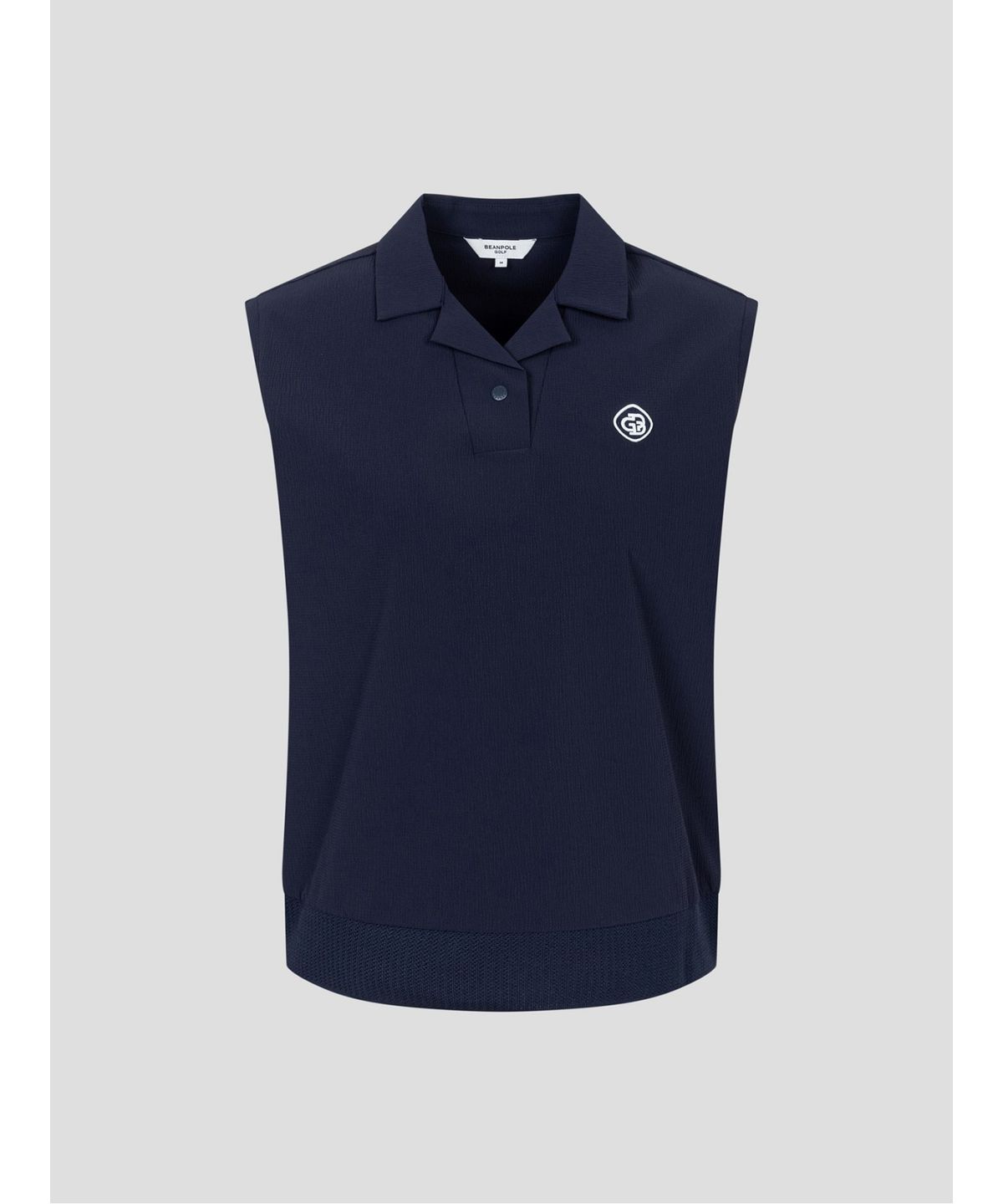 빈폴골프(BEANPOLE GOLF) 여성 크리즈드 슬리브리스 - 네이비