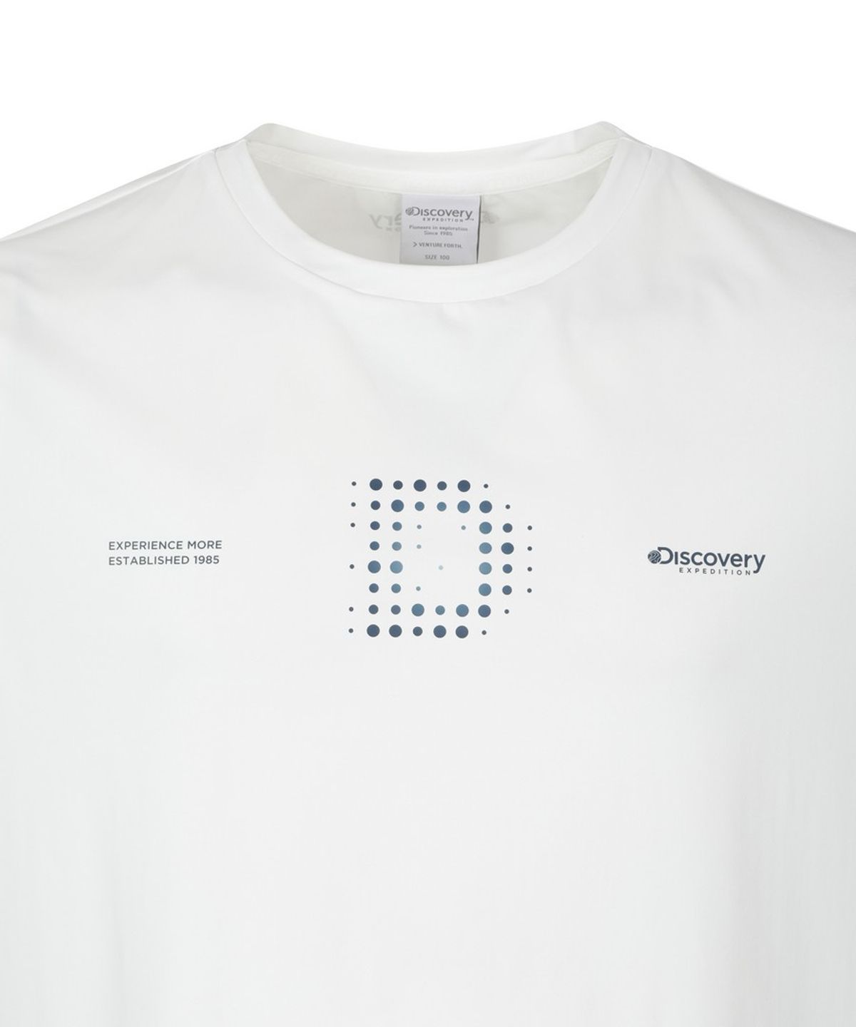 디스커버리 익스페디션(DISCOVERY EXPEDITION) 남성 프레시벤트 트리코트 그래픽 티셔츠 (WHITE)