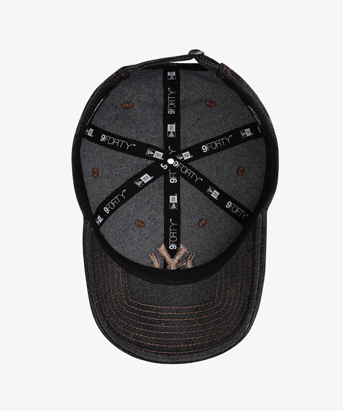 뉴에라(NEW ERA) MLB 뉴욕 양키스 데님 언스트럭쳐 볼캡 데님 블랙