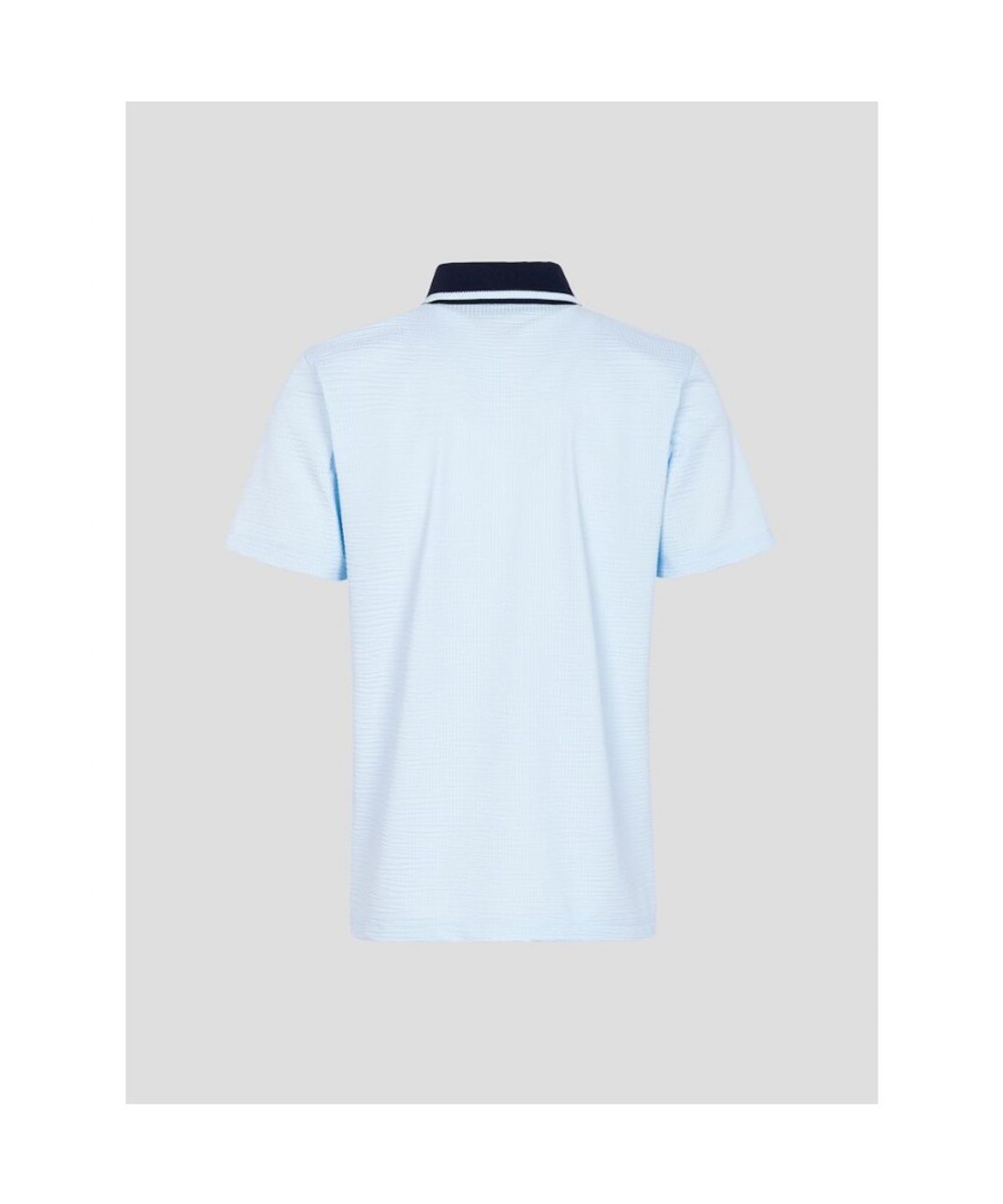 빈폴골프(BEANPOLE GOLF) [HERITAGE] 남성 시어서커 반소매 티셔츠 - 스카이 블루