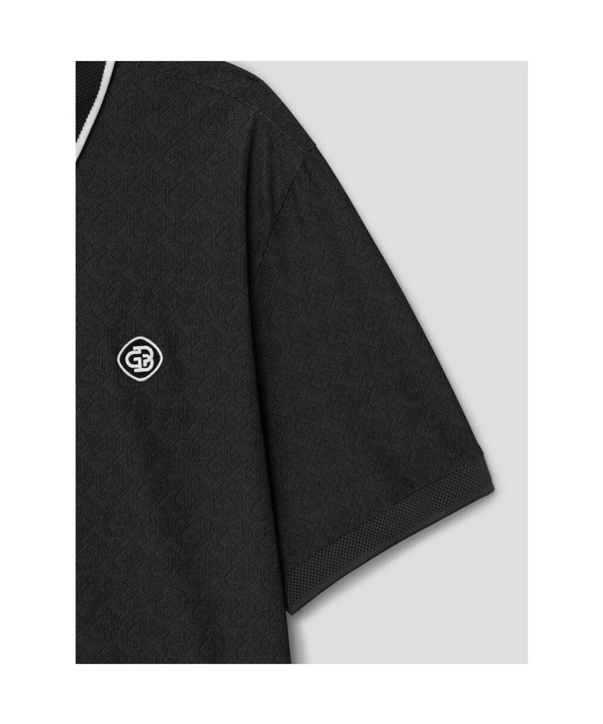 빈폴골프(BEANPOLE GOLF) [HERITAGE] 남성 심볼 프린트 반소매 티셔츠 - 애쉬