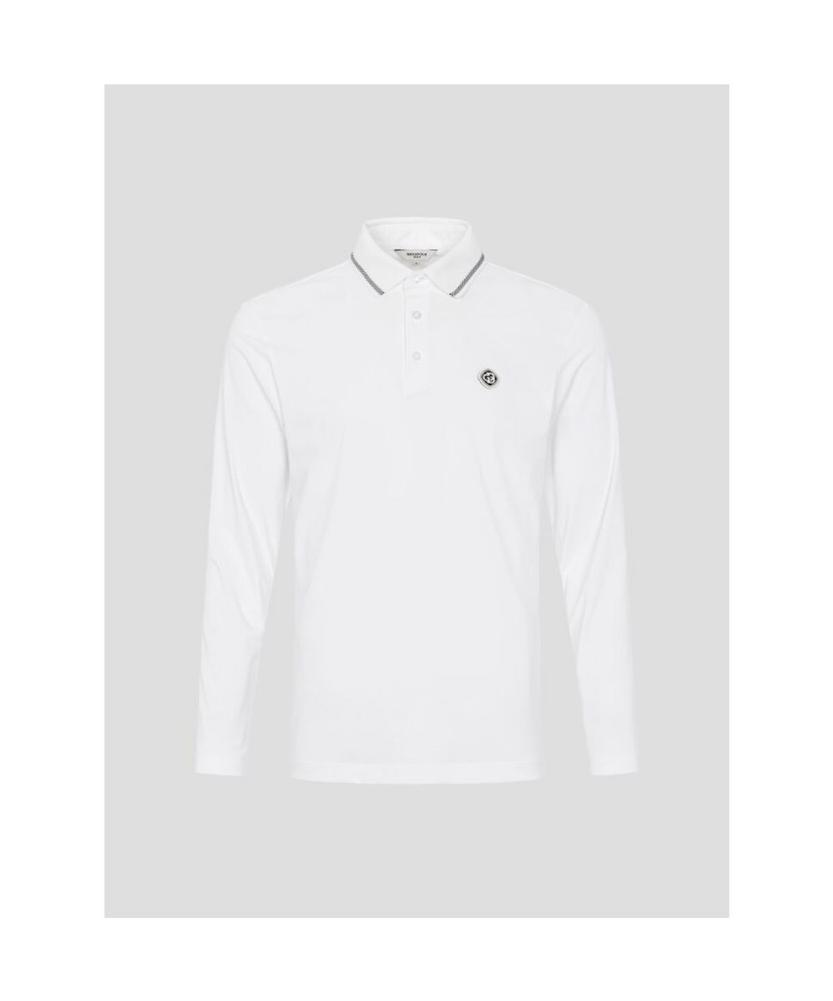 빈폴골프(BEANPOLE GOLF) [HERITAGE] 남성 냉감 피케 긴소매 티셔츠 - 화이트