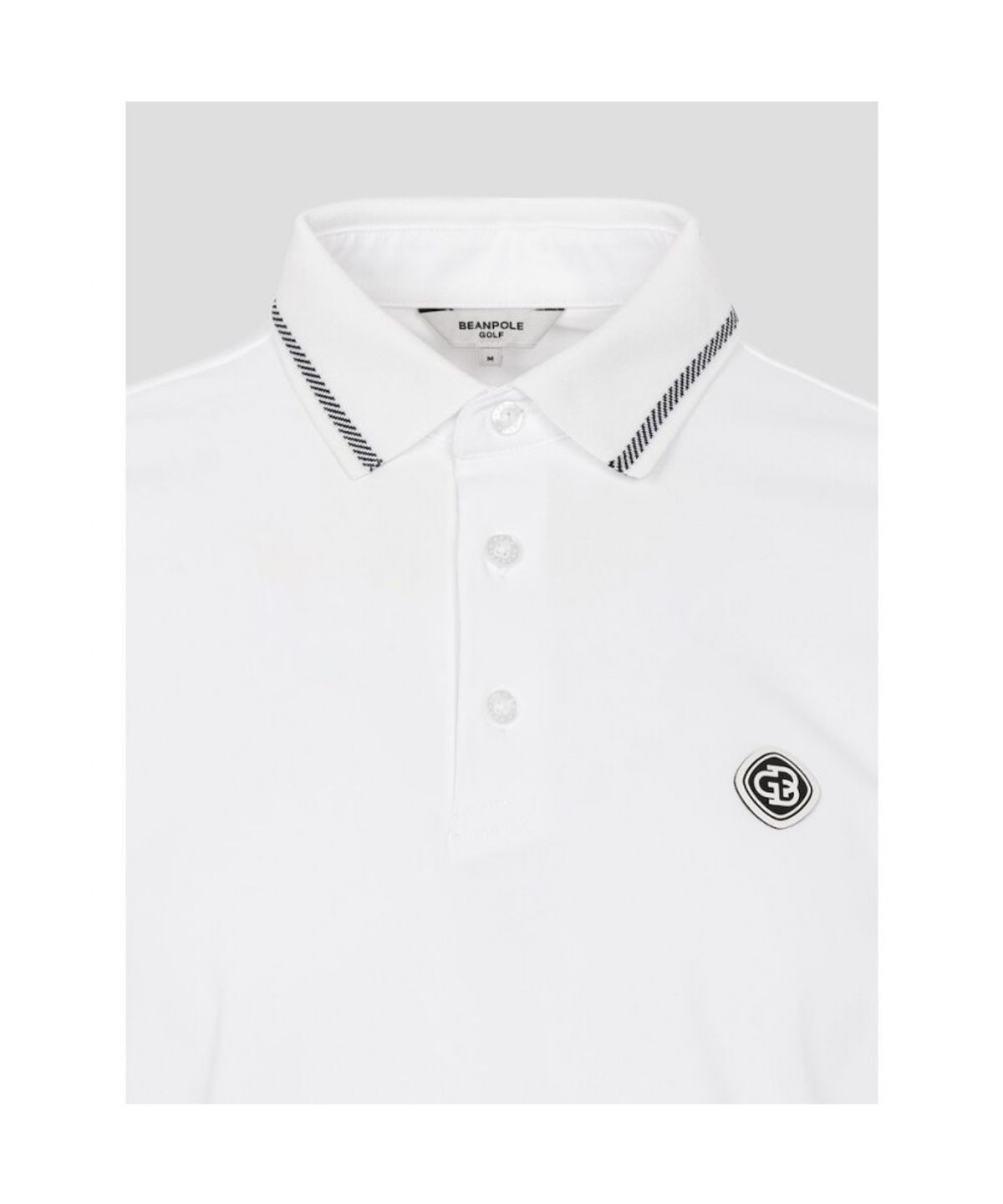빈폴골프(BEANPOLE GOLF) [HERITAGE] 남성 냉감 피케 긴소매 티셔츠 - 화이트