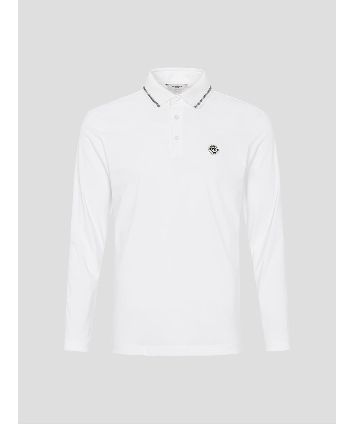 빈폴골프(BEANPOLE GOLF) [HERITAGE] 남성 냉감 피케 긴소매 티셔츠 - 화이트