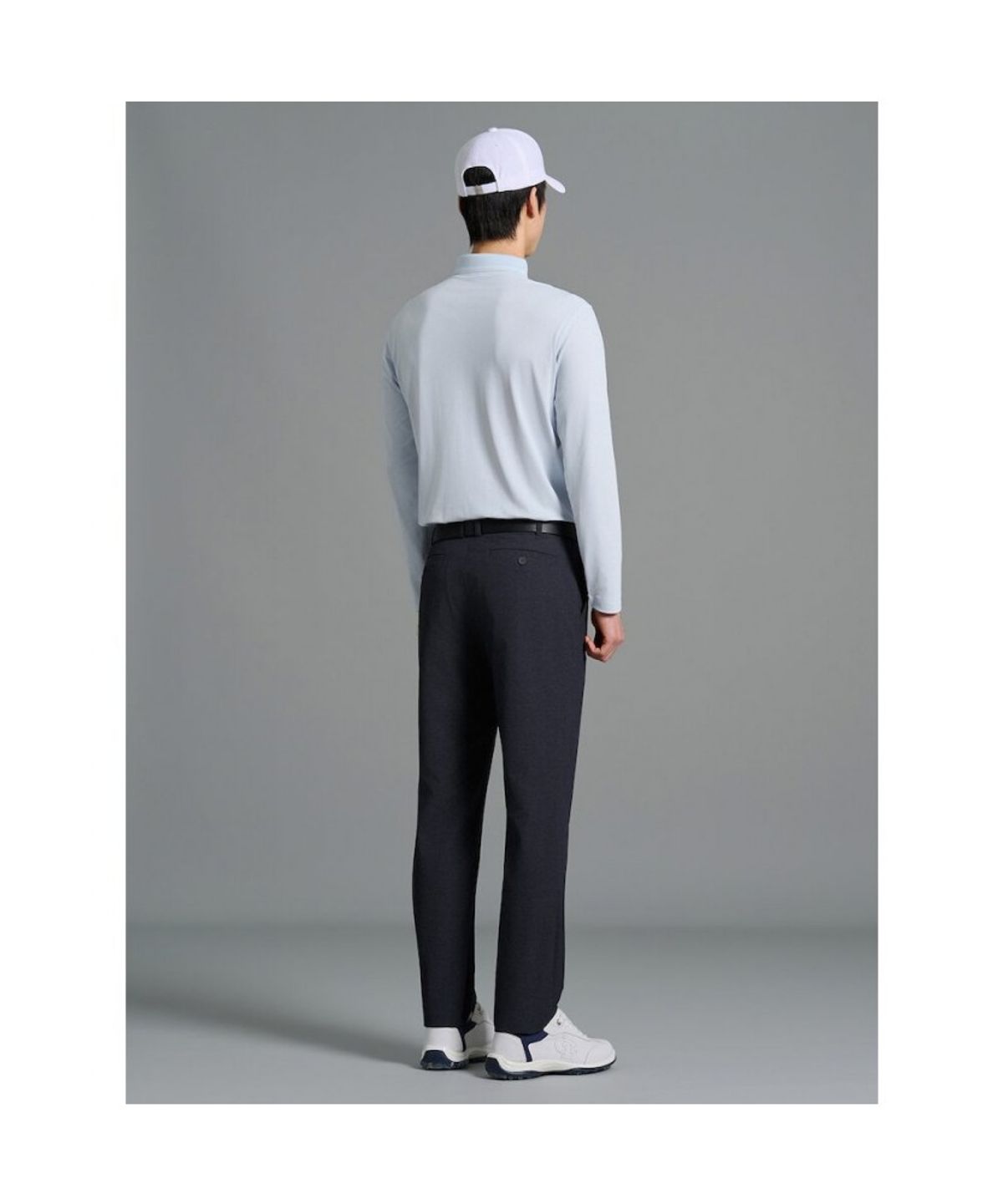 빈폴골프(BEANPOLE GOLF) [HERITAGE] 남성 냉감 피케 긴소매 티셔츠 - 스카이 블루