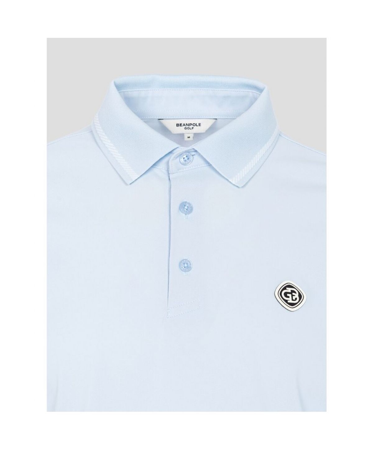빈폴골프(BEANPOLE GOLF) [HERITAGE] 남성 냉감 피케 긴소매 티셔츠 - 스카이 블루