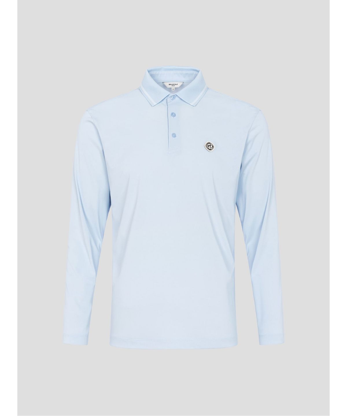 빈폴골프(BEANPOLE GOLF) [HERITAGE] 남성 냉감 피케 긴소매 티셔츠 - 스카이 블루