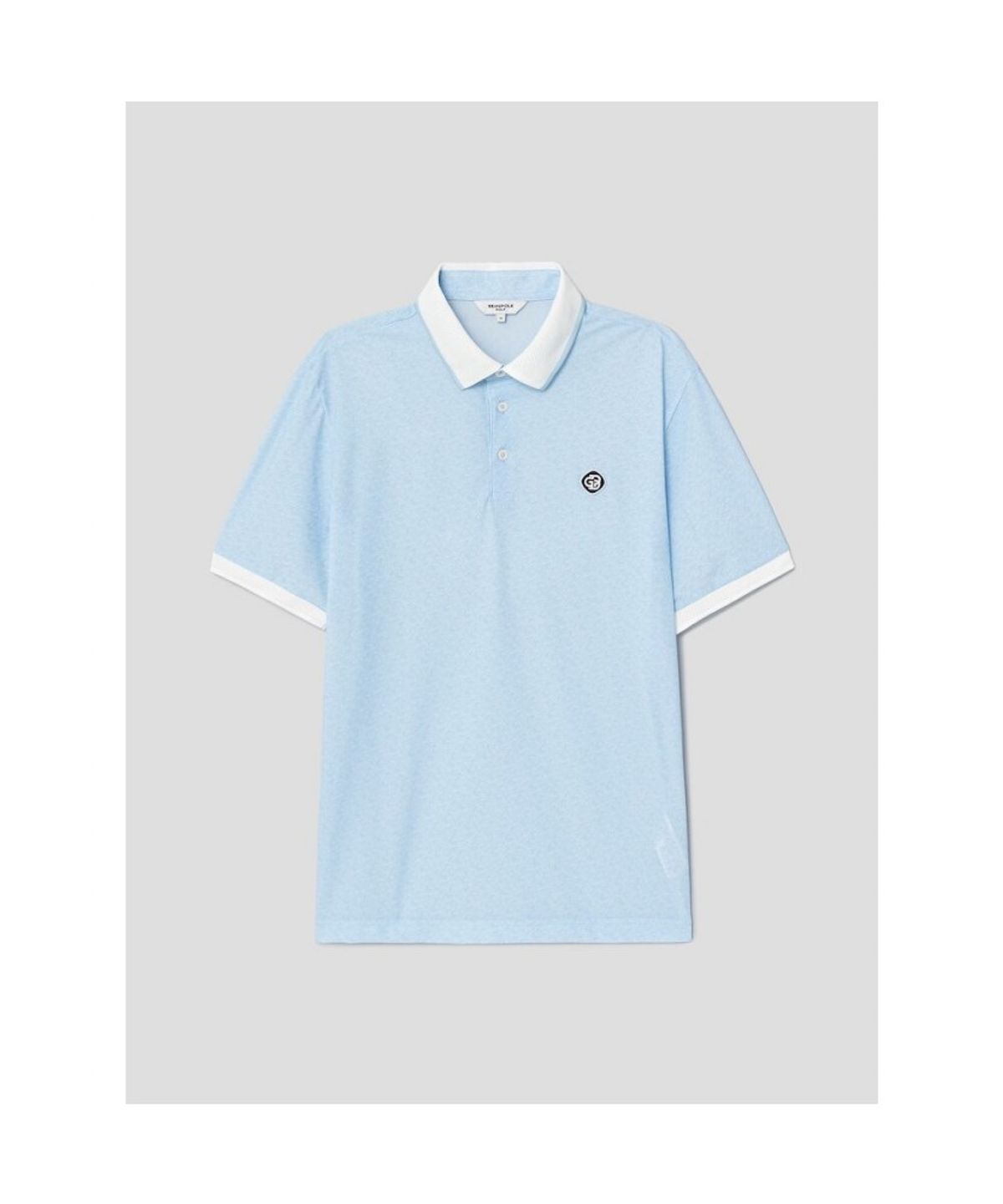 빈폴골프(BEANPOLE GOLF) [HERITAGE] 남성 심볼 프린트 반소매 티셔츠 - 스카이 블루