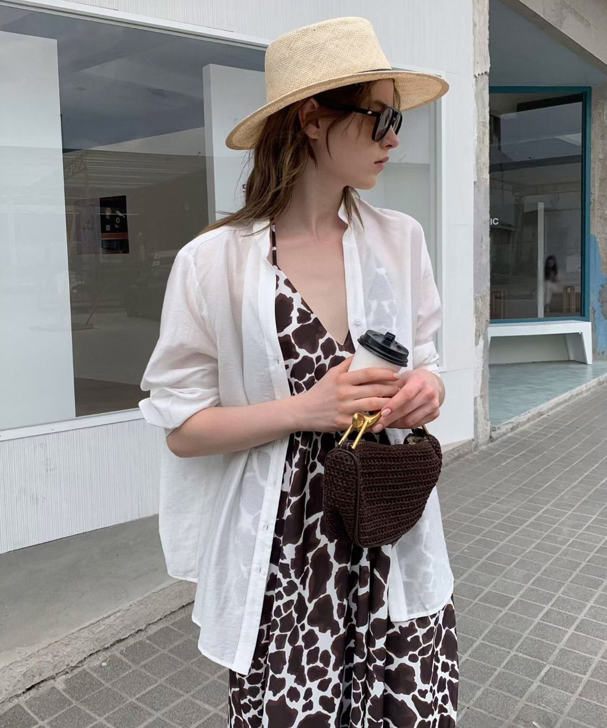 바스카라(VASCARA) Sheer Scarf Blouse (2colors)