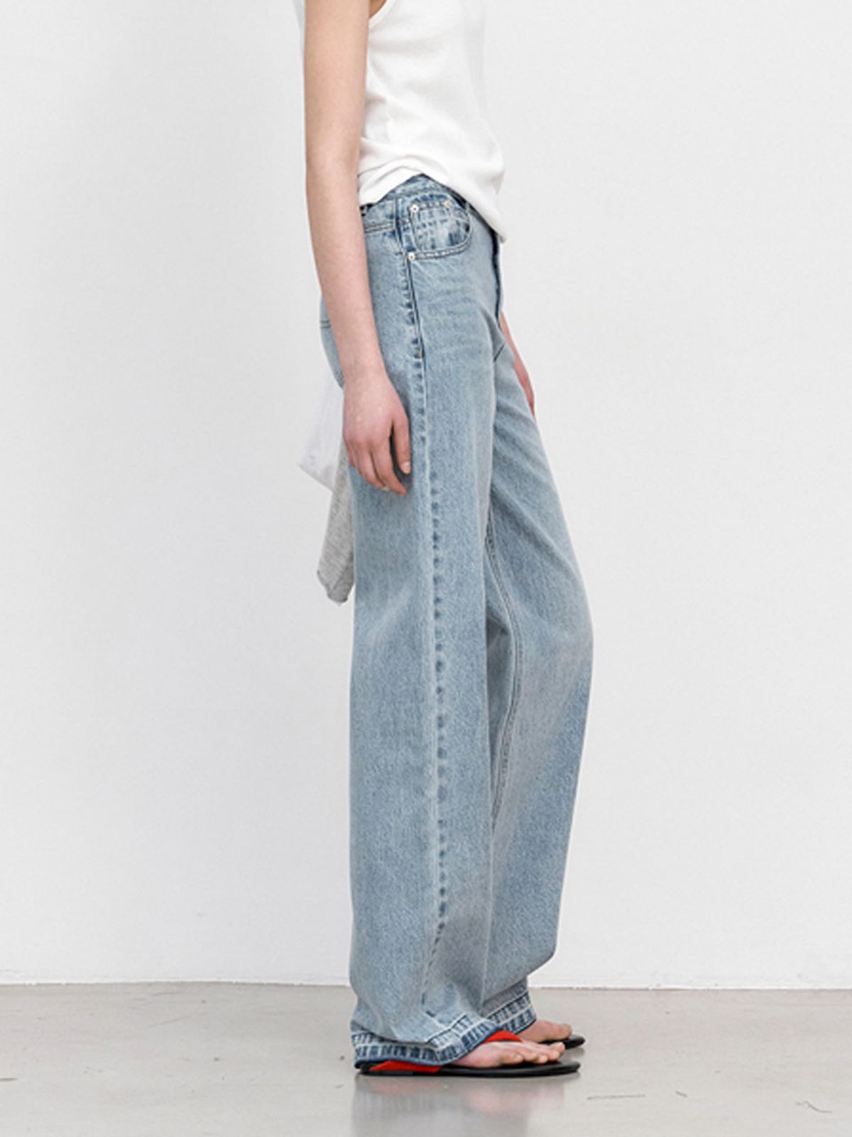 아틀리에 나인(ATELIER NAIN) CLASSIC STRAIGHT DENIM PANTS (X-PT-5799)