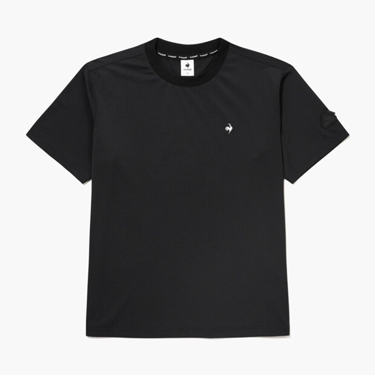 르꼬끄 골프(LECOQ GOLF) 남성 루스터 트라이앵글 반팔 티셔츠 _BLCK GR221MRS41