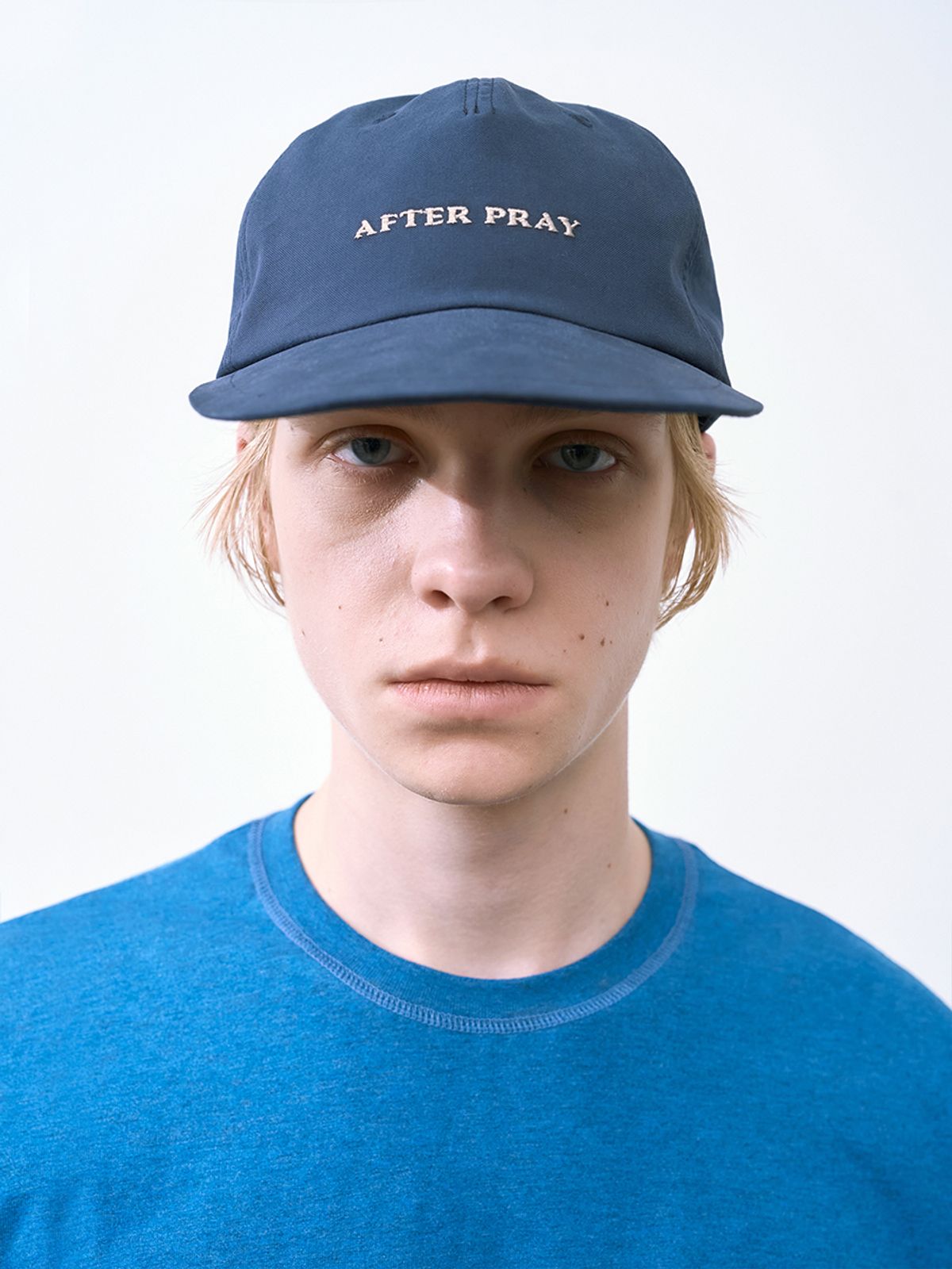 애프터프레이(AFTERPRAY) 시그니처 바이저 캡 네이비