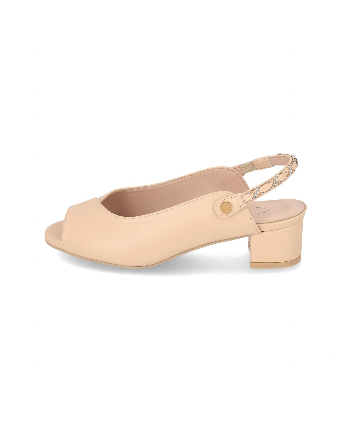 엘칸토(ELCANTO) 인텐스 여성 보석 스트랩 슬링백 샌들 4cm LCWW18I626