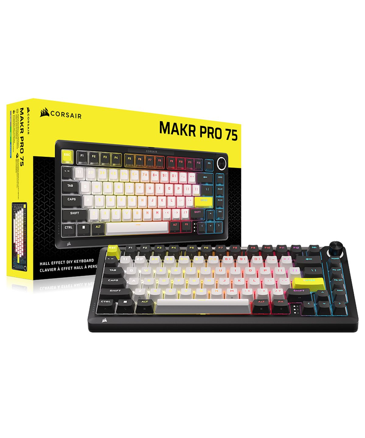 커세어(CORSAIR) MAKR PRO 75 핫스왑 래피드트리거 게이밍 기계식 키보드 MGX 마그네틱축