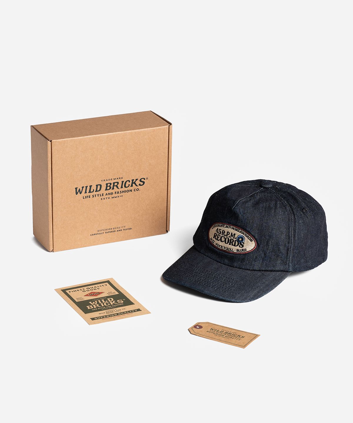 와일드 브릭스(WILD BRICKS) W25 RECORD SHOP CAP (denim)