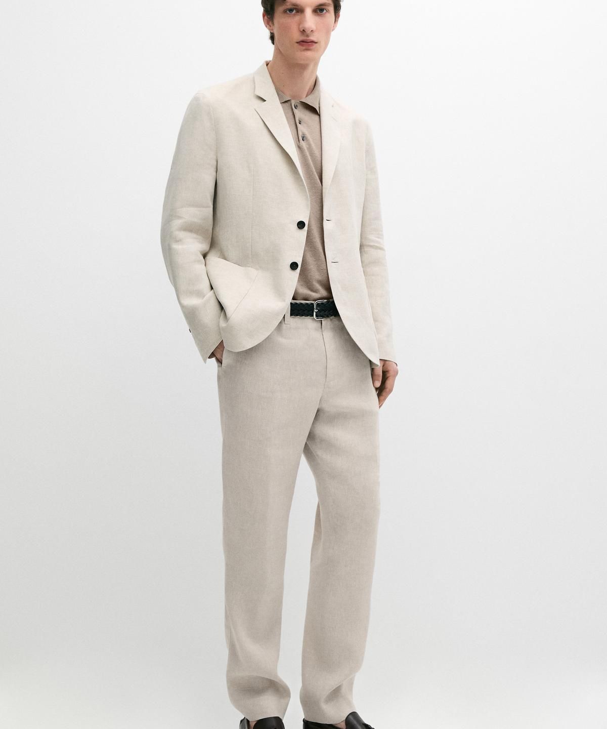 마시모두띠(MASSIMO DUTTI) 리넨 수트 팬츠