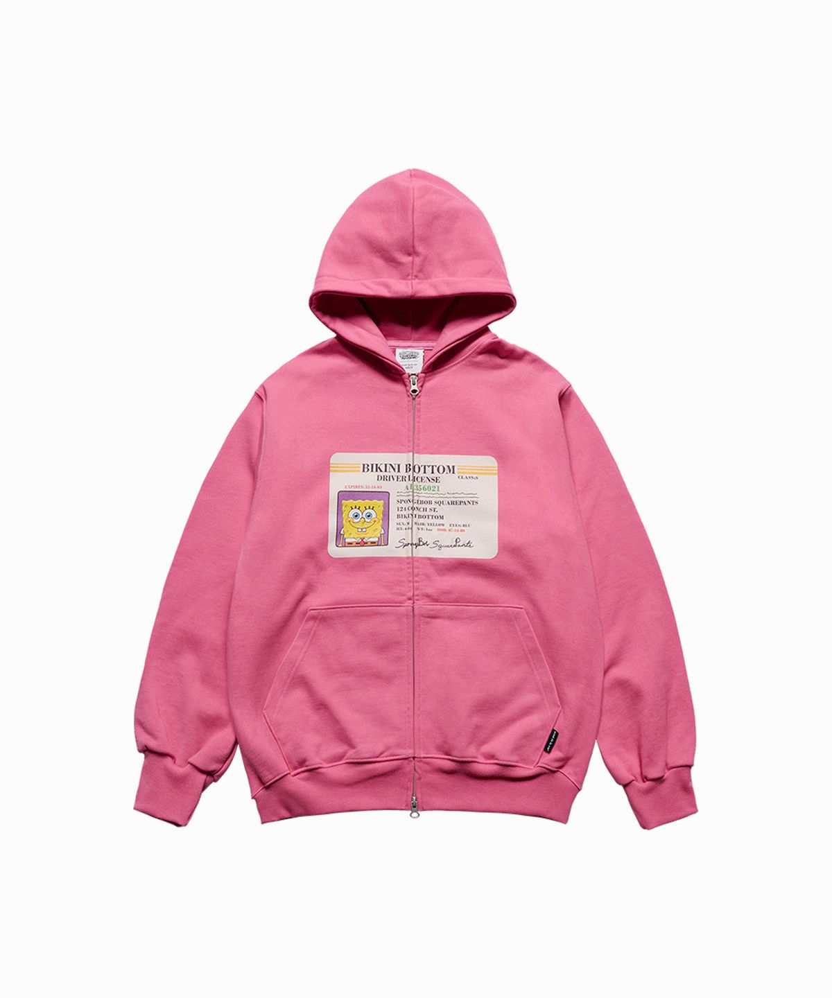 아크메드라비(ACME DE LA VIE) SPONGEBOB DRIVER LICENSE HOODIE ZIP UP