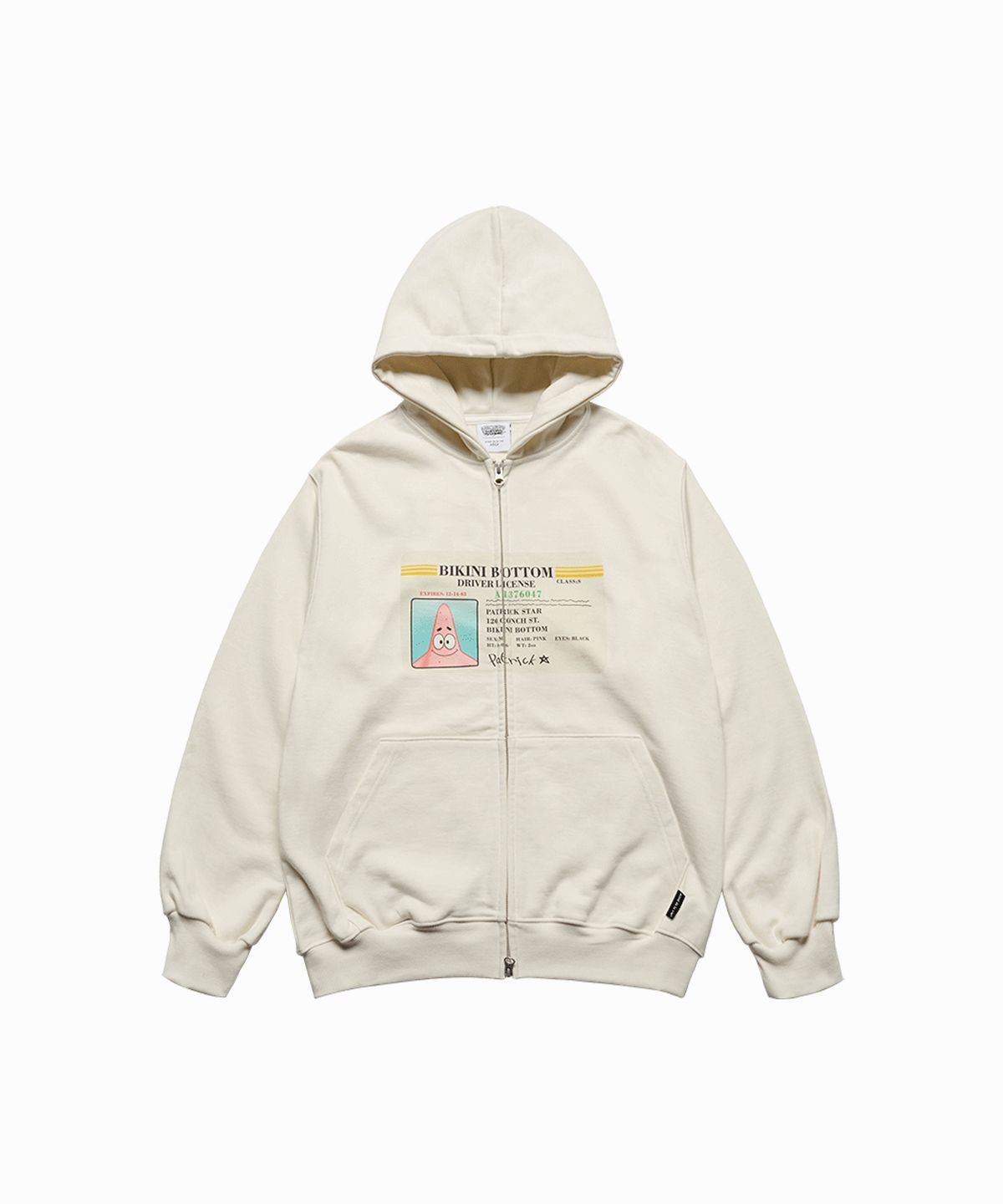 아크메드라비(ACME DE LA VIE) SPONGEBOB DRIVER LICENSE HOODIE ZIP UP