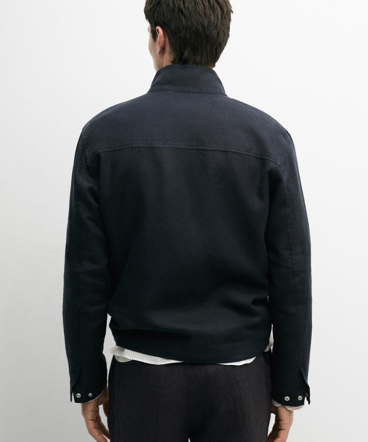 마시모두띠(MASSIMO DUTTI) 린넨 봄버 자켓