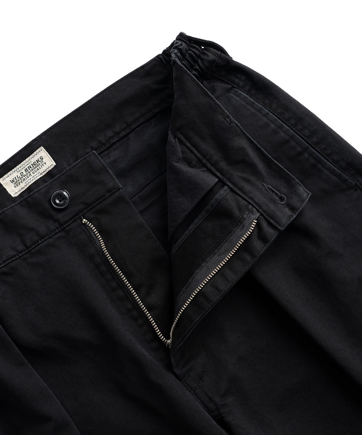 와일드 브릭스(WILD BRICKS) W25 FRENCH CHINO PANTS (black)