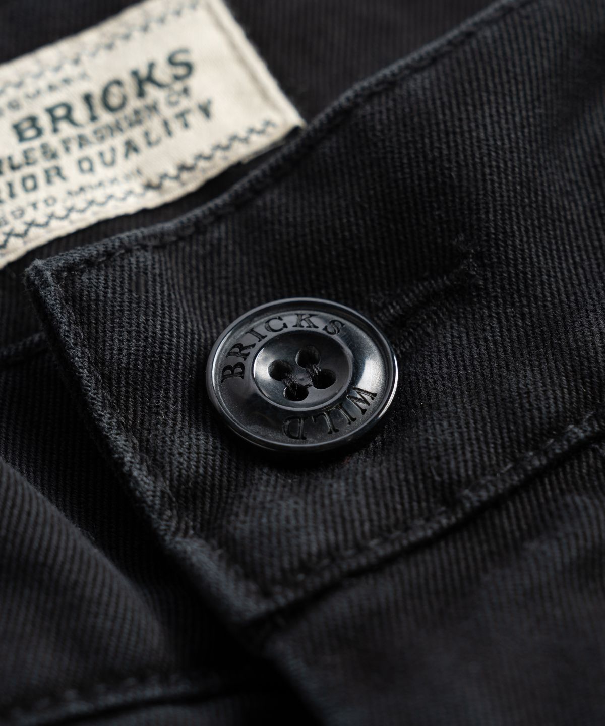 와일드 브릭스(WILD BRICKS) W25 FRENCH CHINO PANTS (black)