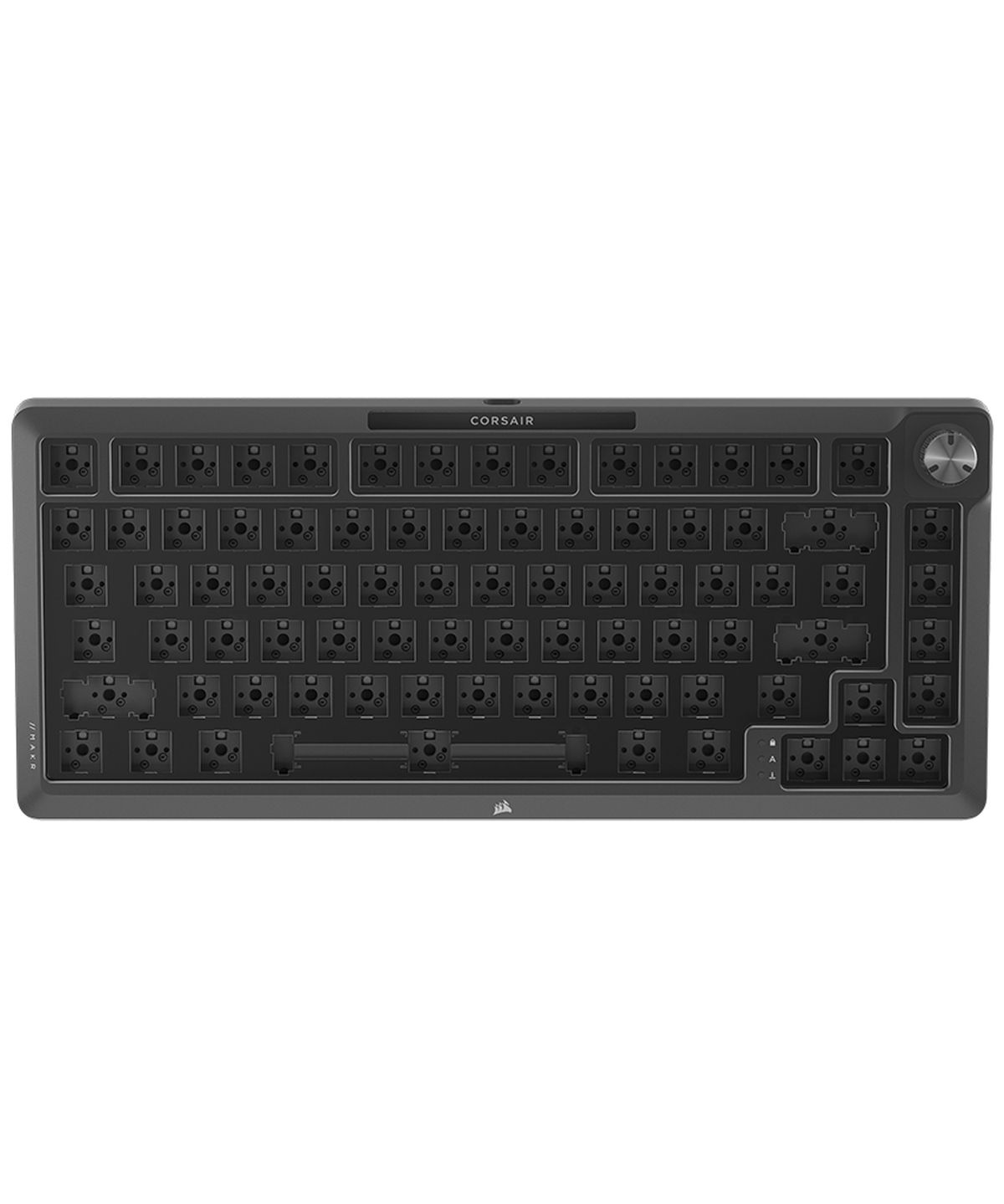 커세어(CORSAIR) MAKR 75 DIY 키트 베어본 핫스왑 게이밍 기계식 키보드 블랙 MLX 펄스축