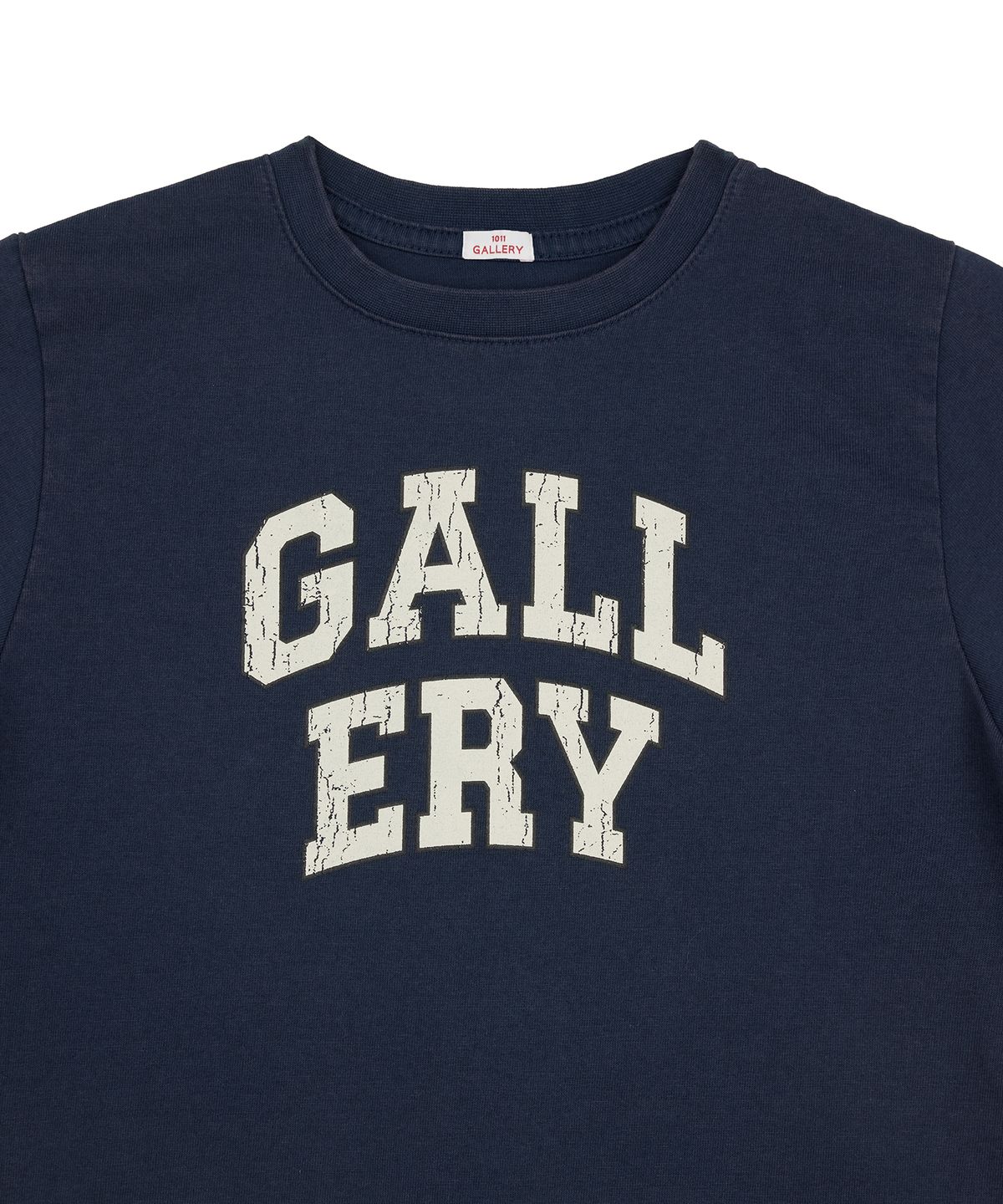 1011갤러리(1011 GALLERY) Women Classic Gallery Logo T-Shirts - Navy