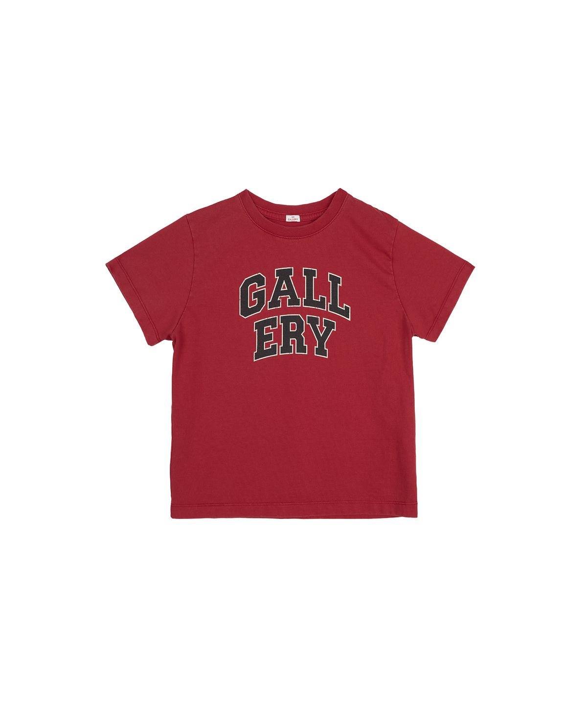 1011갤러리(1011 GALLERY) Women Classic Gallery Logo T-Shirts - Red