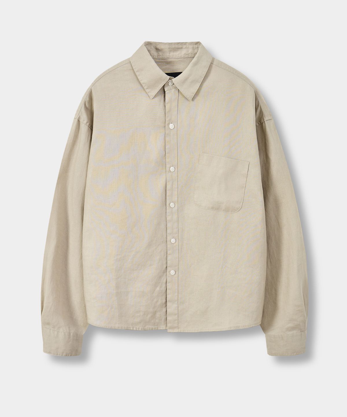 디미트리블랙(DIMITRI BLACK) [10주년기획] © 모두의 린넨 100% 세미 크롭 셔츠_5 COLOR