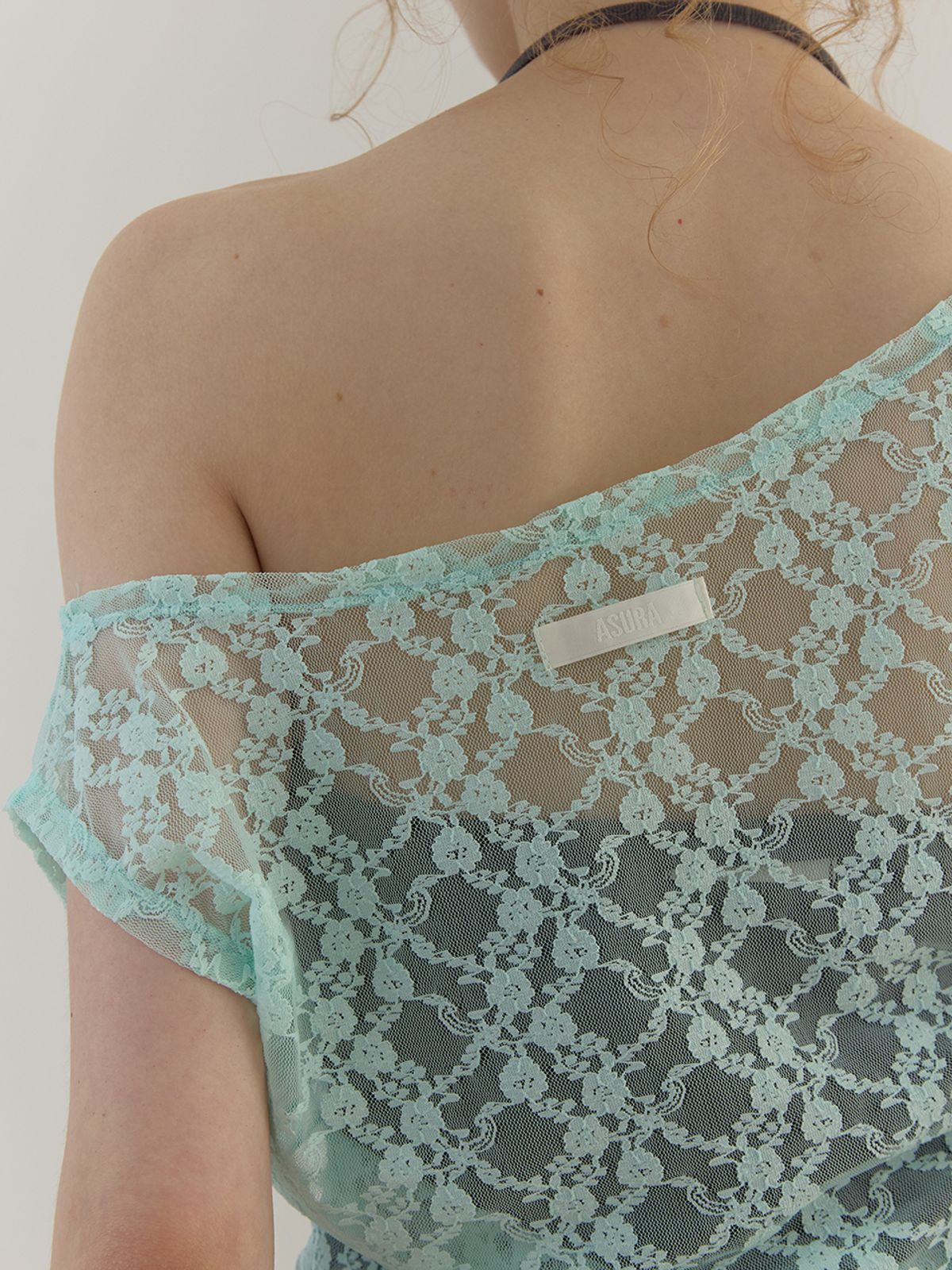 아수라(ASURA) LACE ONE-SHOULDER T (MINT)