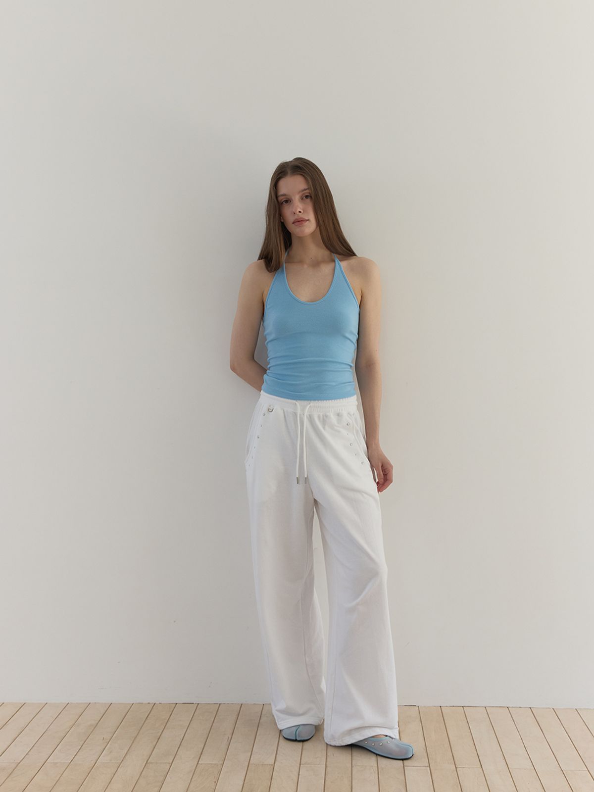 아수라(ASURA) POCKET STUD SWEATPANTS (IVORY)