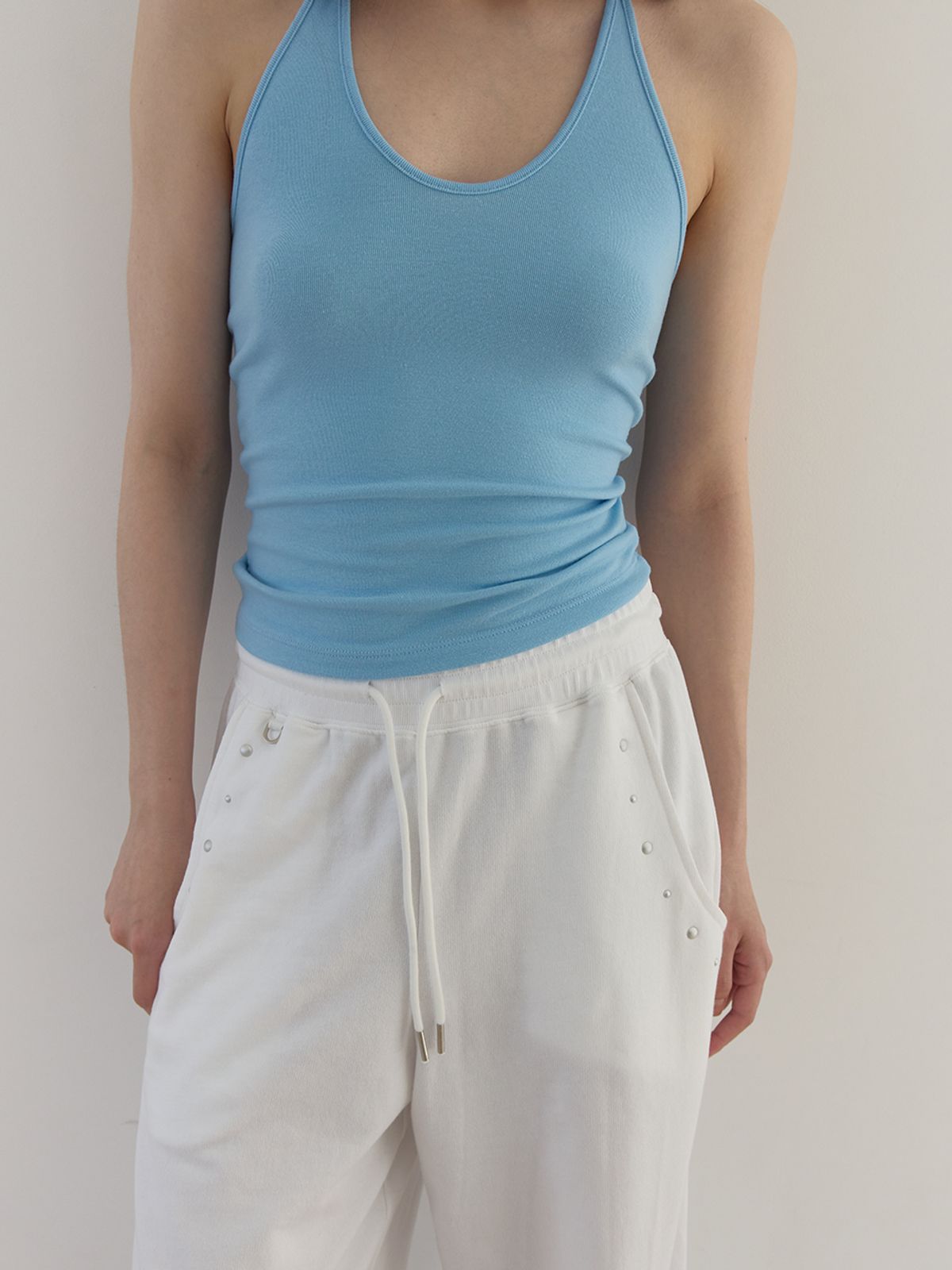 아수라(ASURA) POCKET STUD SWEATPANTS (IVORY)