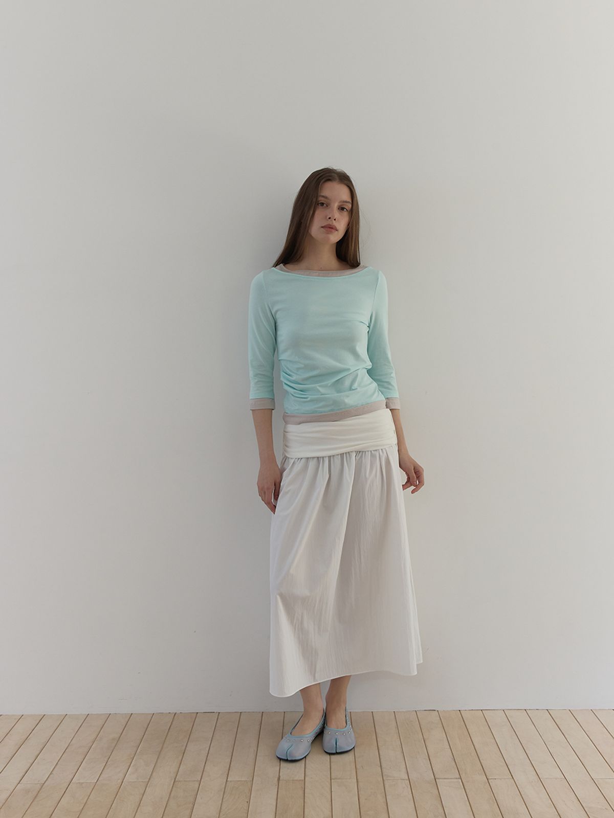 아수라(ASURA) SIDE TUCK LAYERED T (MINT)