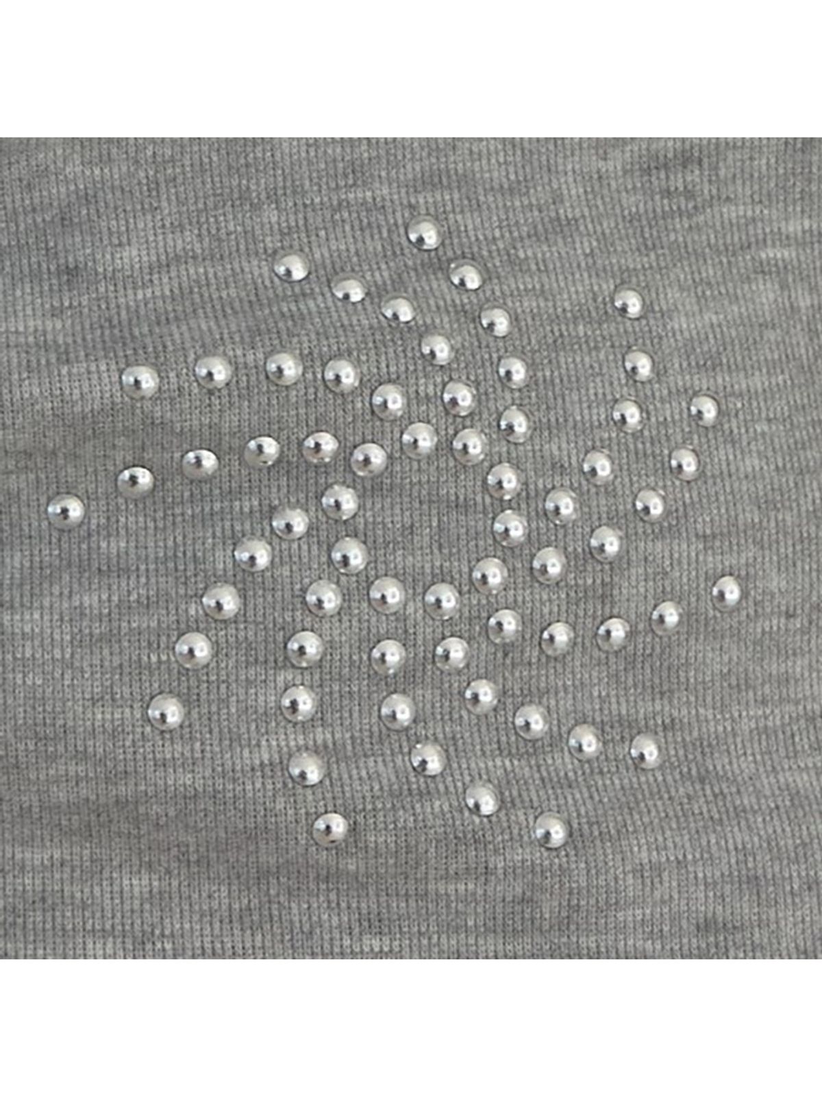 아수라(ASURA) STUDDED ONE-SHOULDER T (MELANGE GREY)
