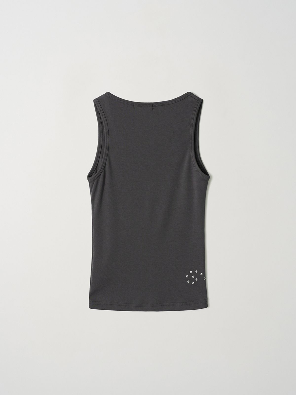 아수라(ASURA) SUNRISE STUD SLEEVELESS (CHARCOAL)