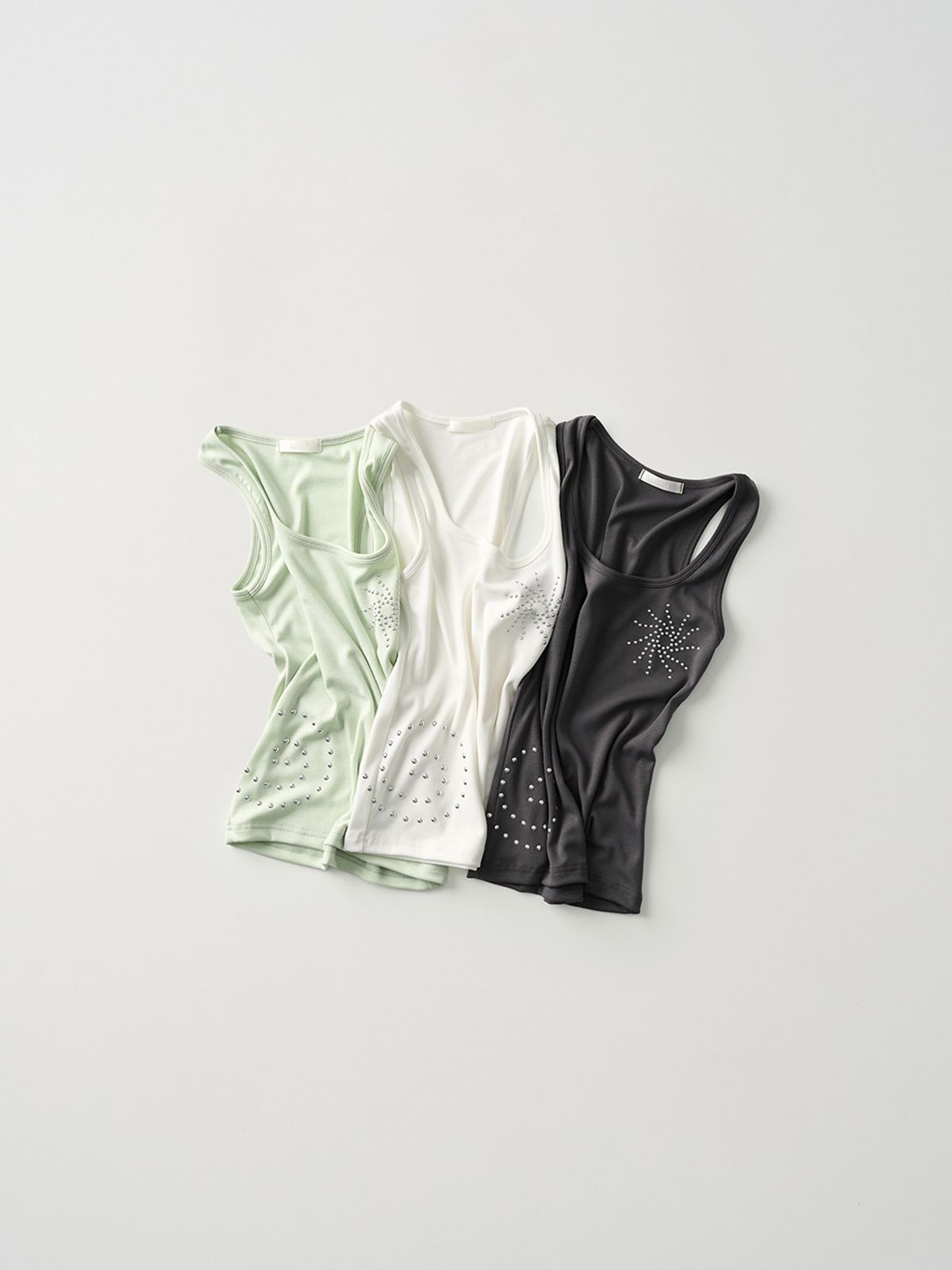 아수라(ASURA) SUNRISE STUD SLEEVELESS (LIME)