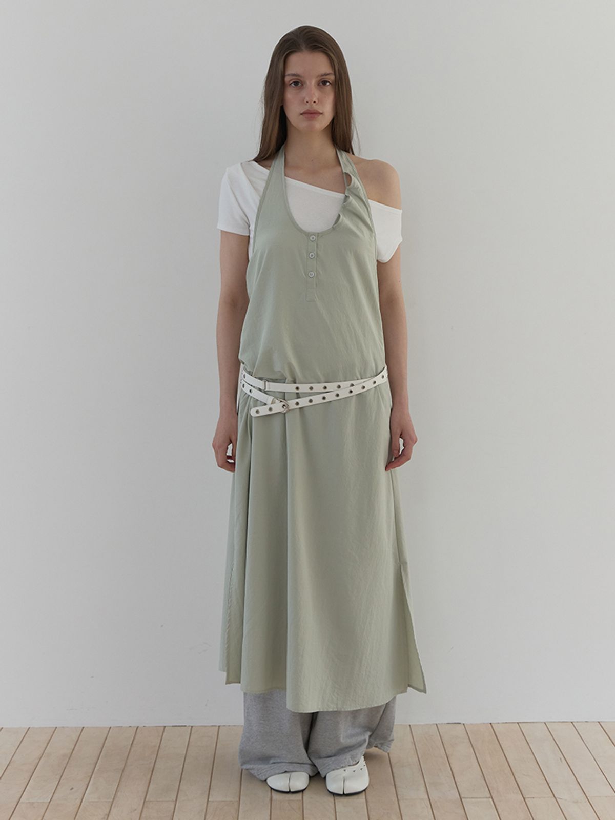 아수라(ASURA) TUK HALTER ONE-PIECE (KHAKI)