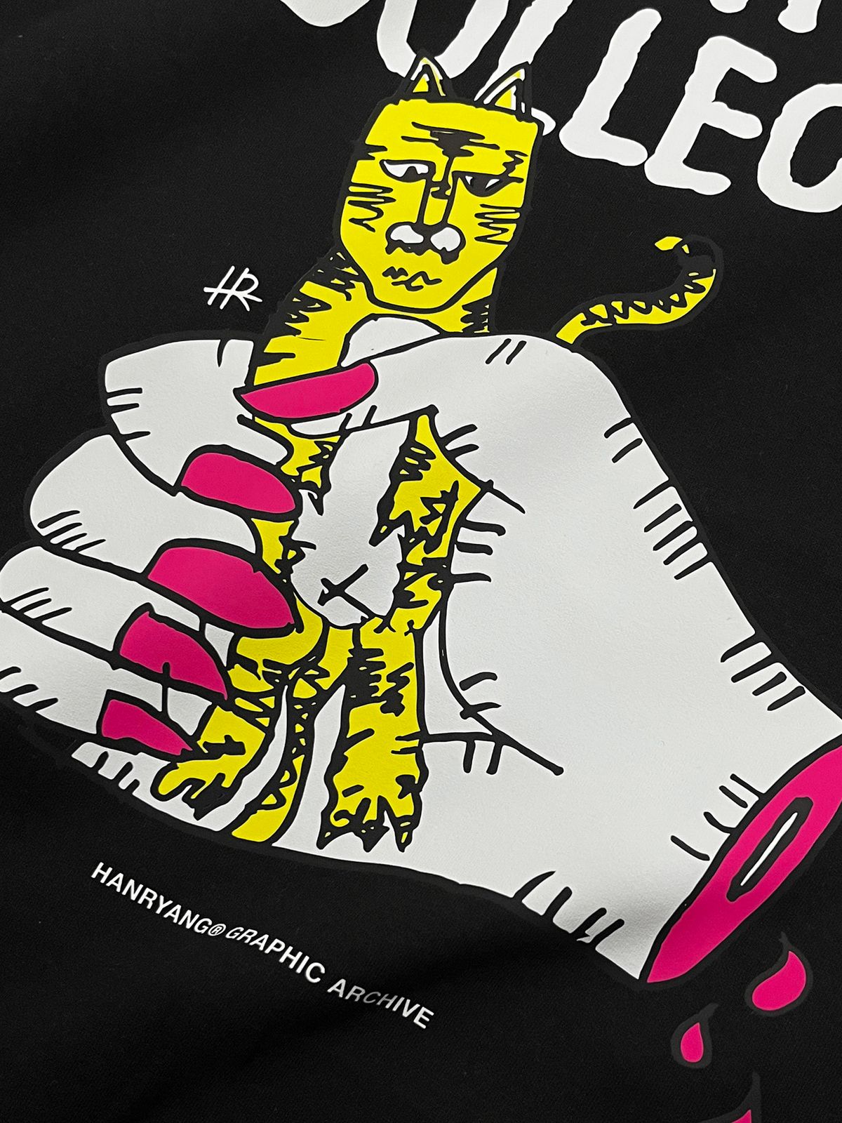 한량 컬렉티브(HANRYANG COLLECTIVE) HR HORAENG HAND CREW SWEAT BLACK