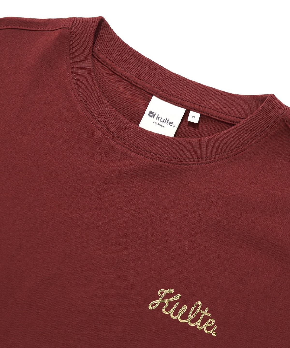 쿨트(KULTE) ROPE LOGO PRINT T-SHIRT_D.RED