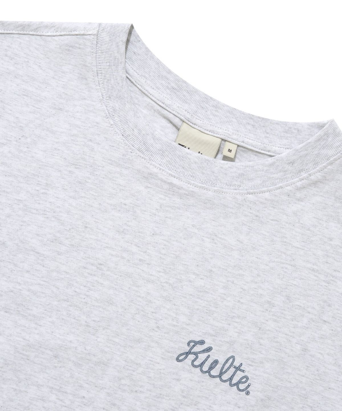 쿨트(KULTE) ROPE LOGO PRINT T-SHIRT_L.M.GREY