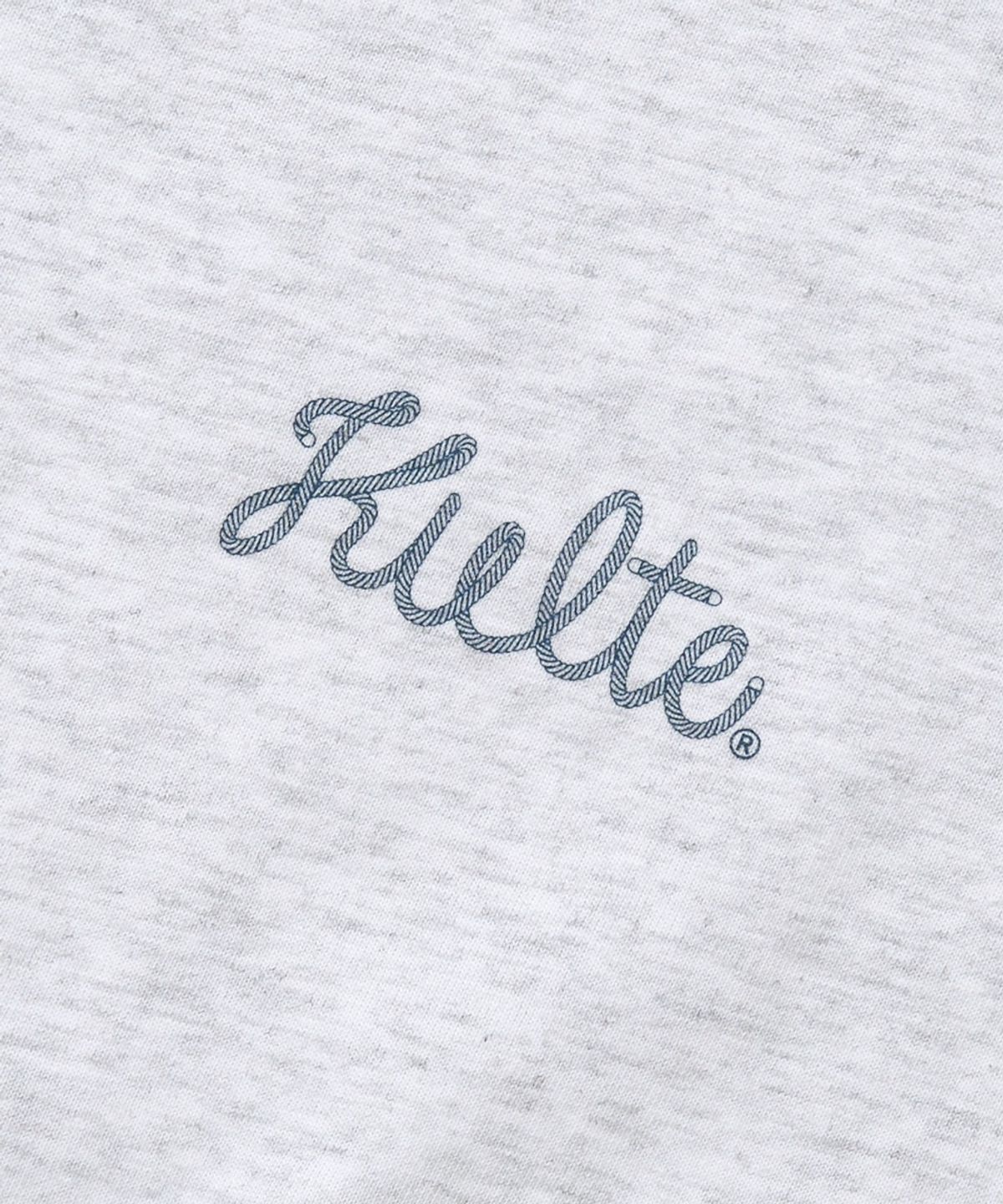 쿨트(KULTE) ROPE LOGO PRINT T-SHIRT_L.M.GREY
