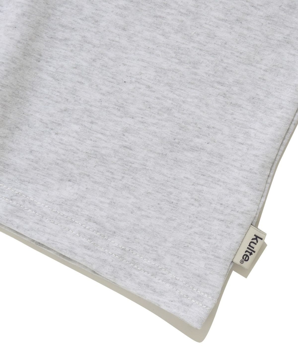 쿨트(KULTE) ROPE LOGO PRINT T-SHIRT_L.M.GREY