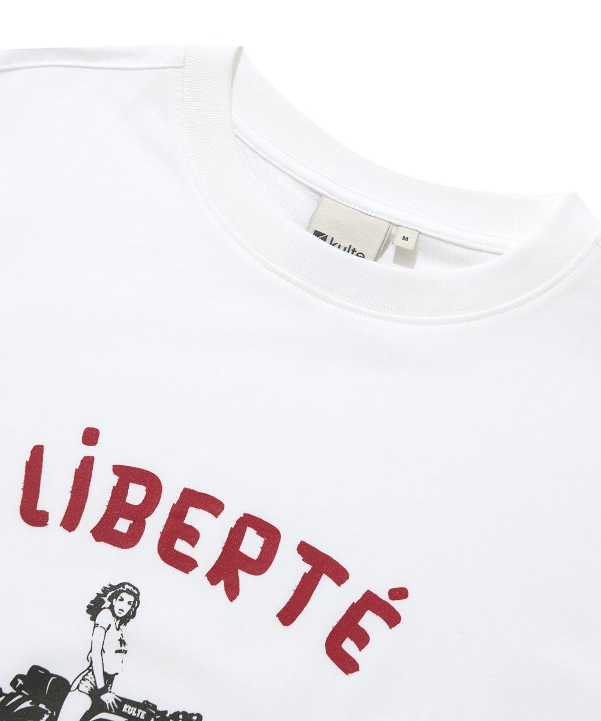 쿨트(KULTE) LIBERTE RETRO T-SHIRT_WHITE