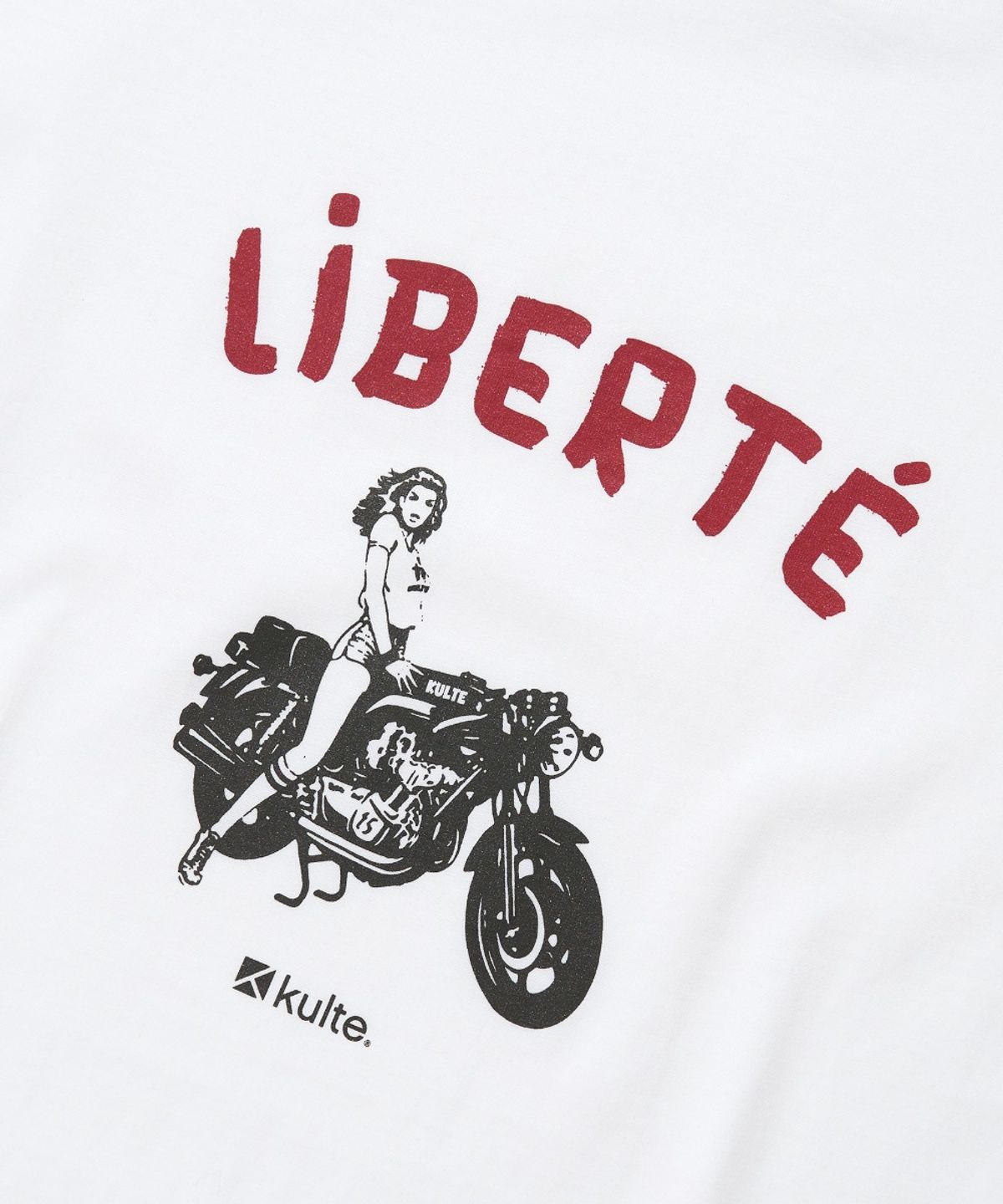 쿨트(KULTE) LIBERTE RETRO T-SHIRT_WHITE