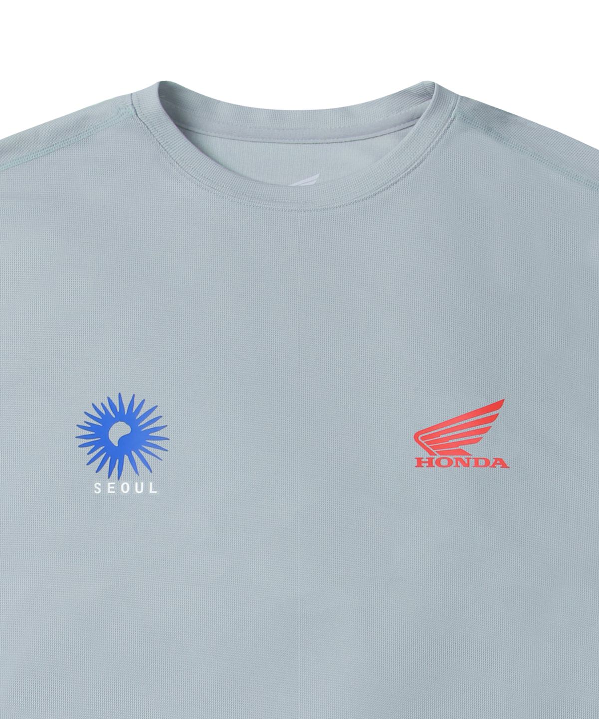 핍스 모터사이클(PHYPS MOTORCYCLE) Seoul Motorcycle Running Short Sleeve Blue Gray
