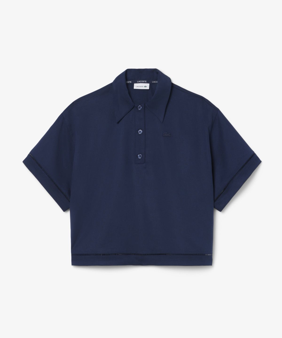 라코스테(LACOSTE) 여성 린넨 블렌디드 폴로탑 CF0061-56G 166