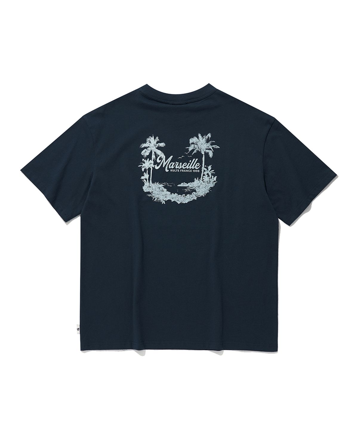 쿨트(KULTE) MARSEILLE PALM TREE T-SHIRT_D.NAVY